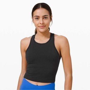 [sold] lululemon athletica Black Ribbed Tank Top